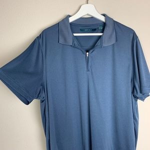 Perry Ellis Men’s Blue/gray Polo Shirt Size XL